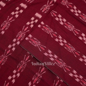 Purple Mayur Chandrika Sambalpuri Ikat Cotton Fabric