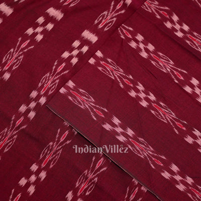 Purple Mayur Chandrika Sambalpuri Ikat Cotton Fabric
