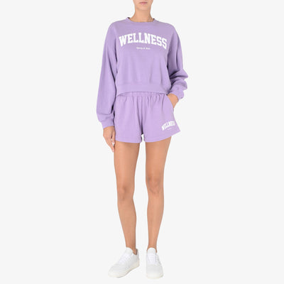 SPORTY & RICH | WELLNESS IVY DISCO SHORT { VIOLET/WHITE