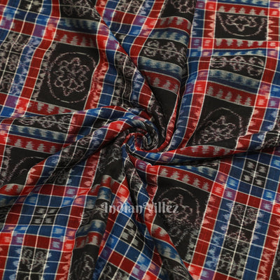 Multi Color Utkalaxmi Sambalpuri Ikat Cotton Fabric