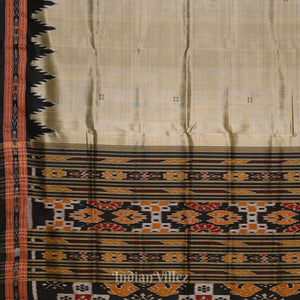 Cement Butta Design Odisha Handloom Silk Saree