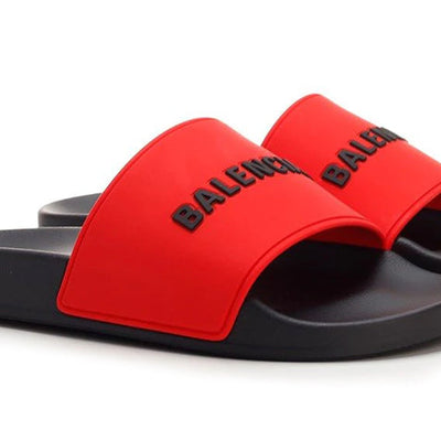 Balenciaga Pool Slide Blood Red Black
