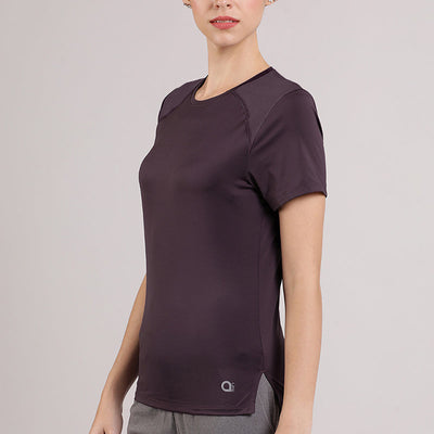 Energize Active Tee - Midnight Plum