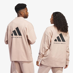 Adidas | BASKETBALL TEE  { ASH PEARL