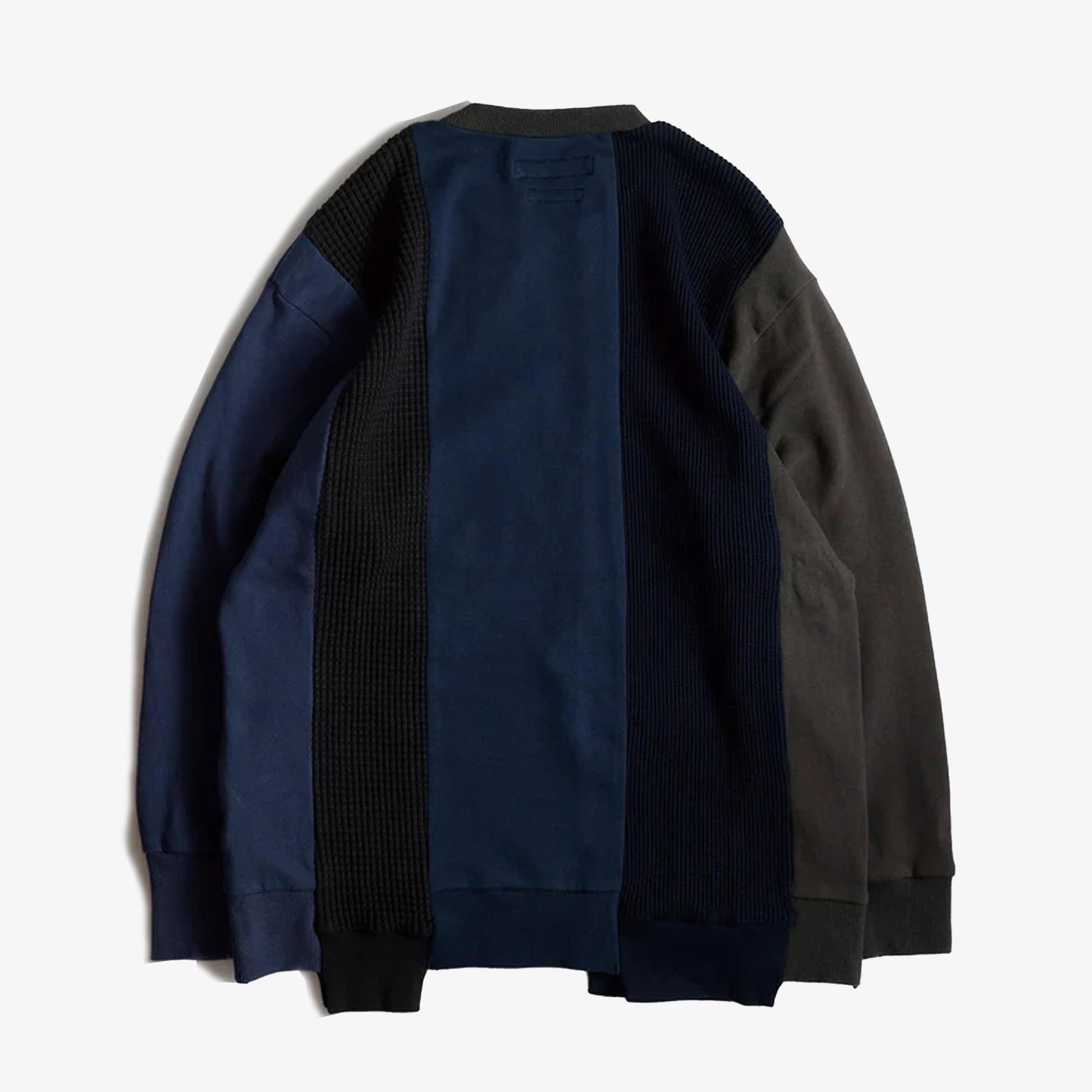 FDMTL | PATCHWORK SWEATSHIRT { NAVY