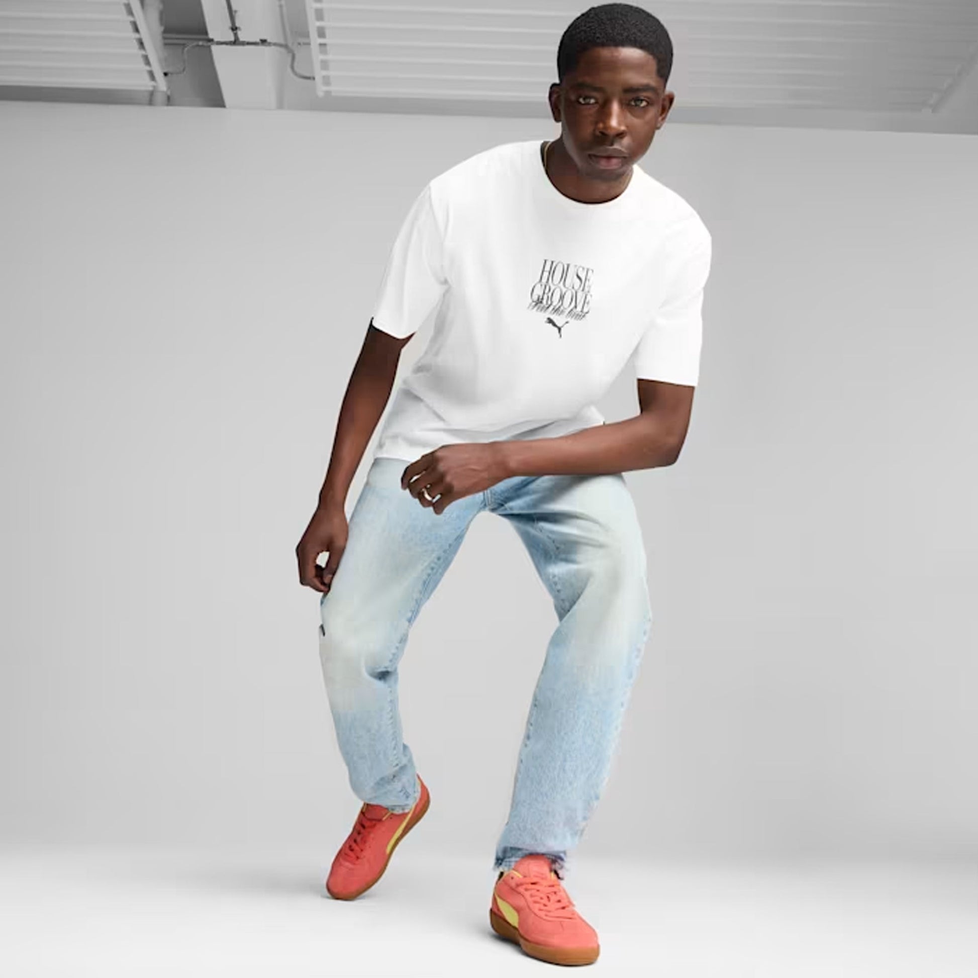 PUMA | PALERMO { SALMON/LIME SHEEN-GUM