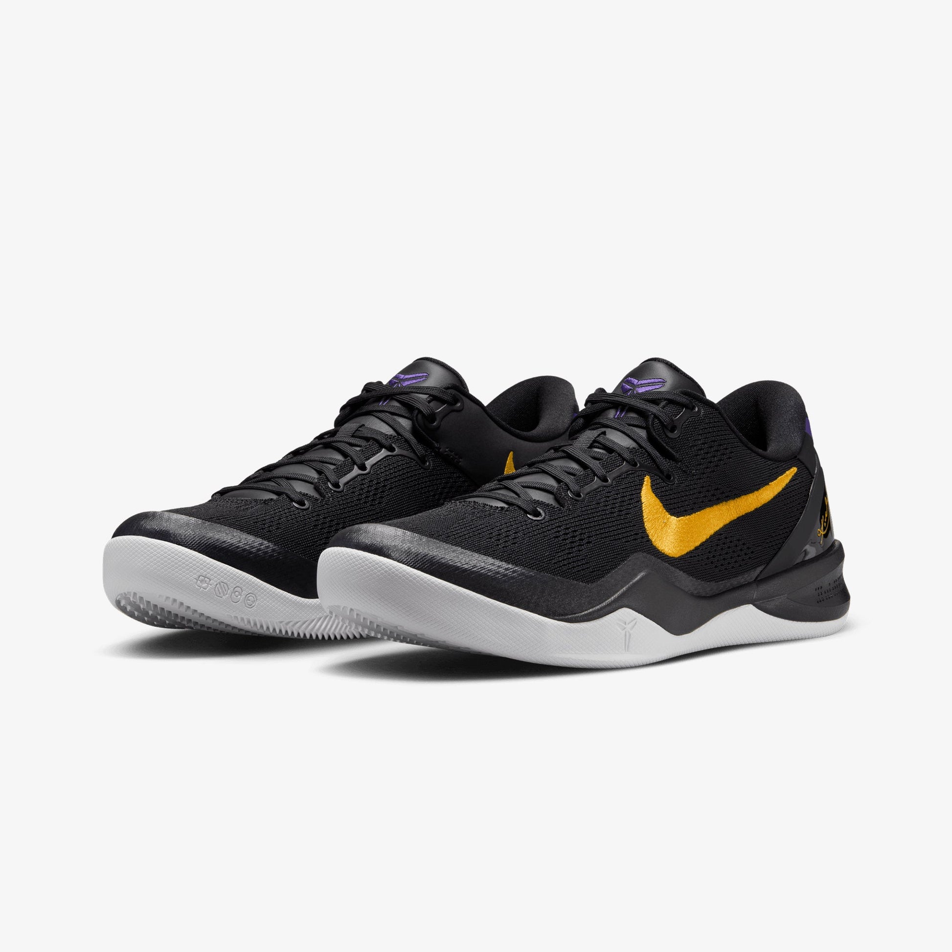 NIKE | KOBE BRYANT KOBE VIII PROTRO { BLACK/UNIVERSITY GOLD-WHITE-COURT PURPLE