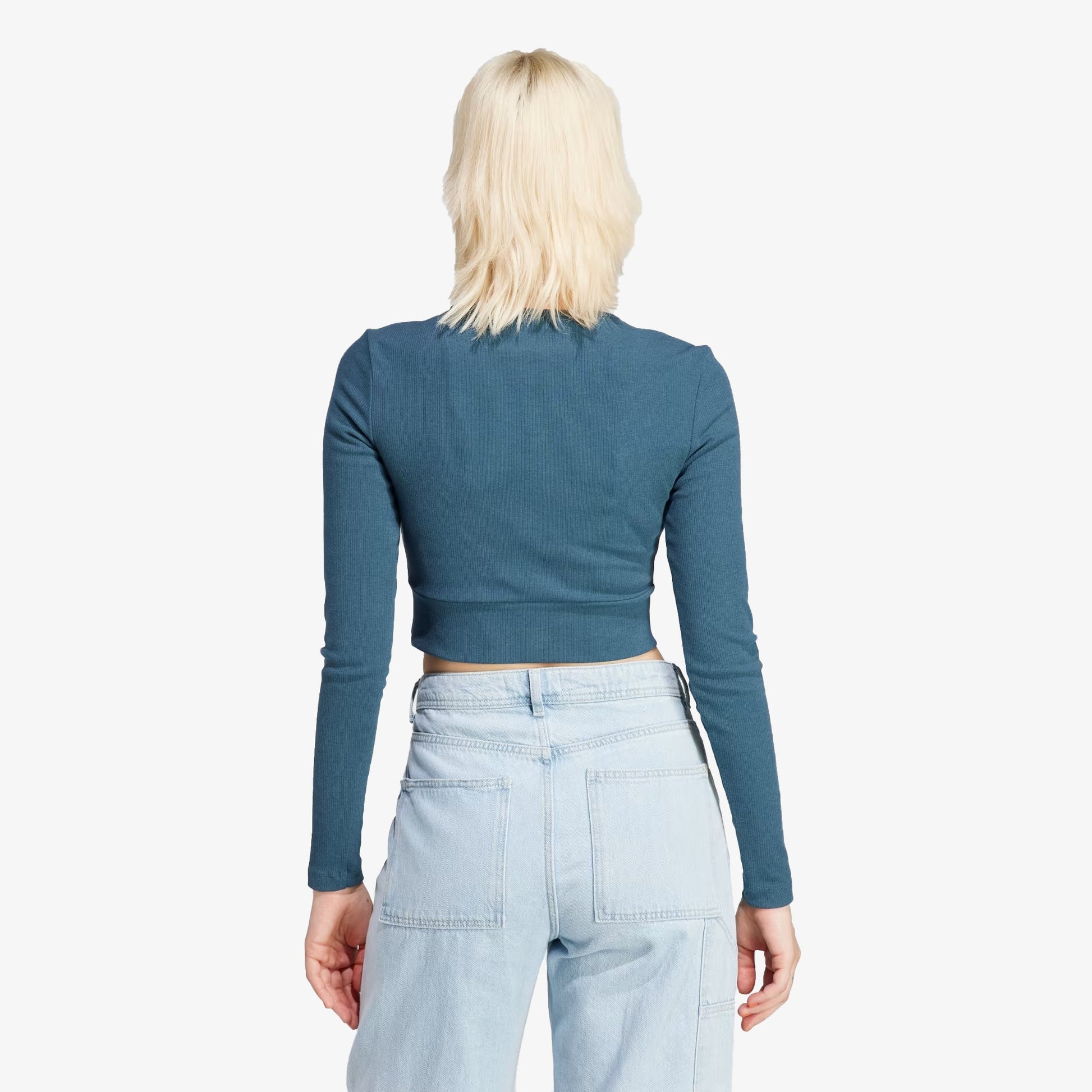 Adidas Originals | ESSENTIALS RIB LONG SLEEVE TEE  { ARCTIC NIGHT