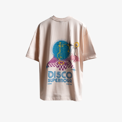 Superkicks | STARRY DISCO T-SHIRT  { PEACH