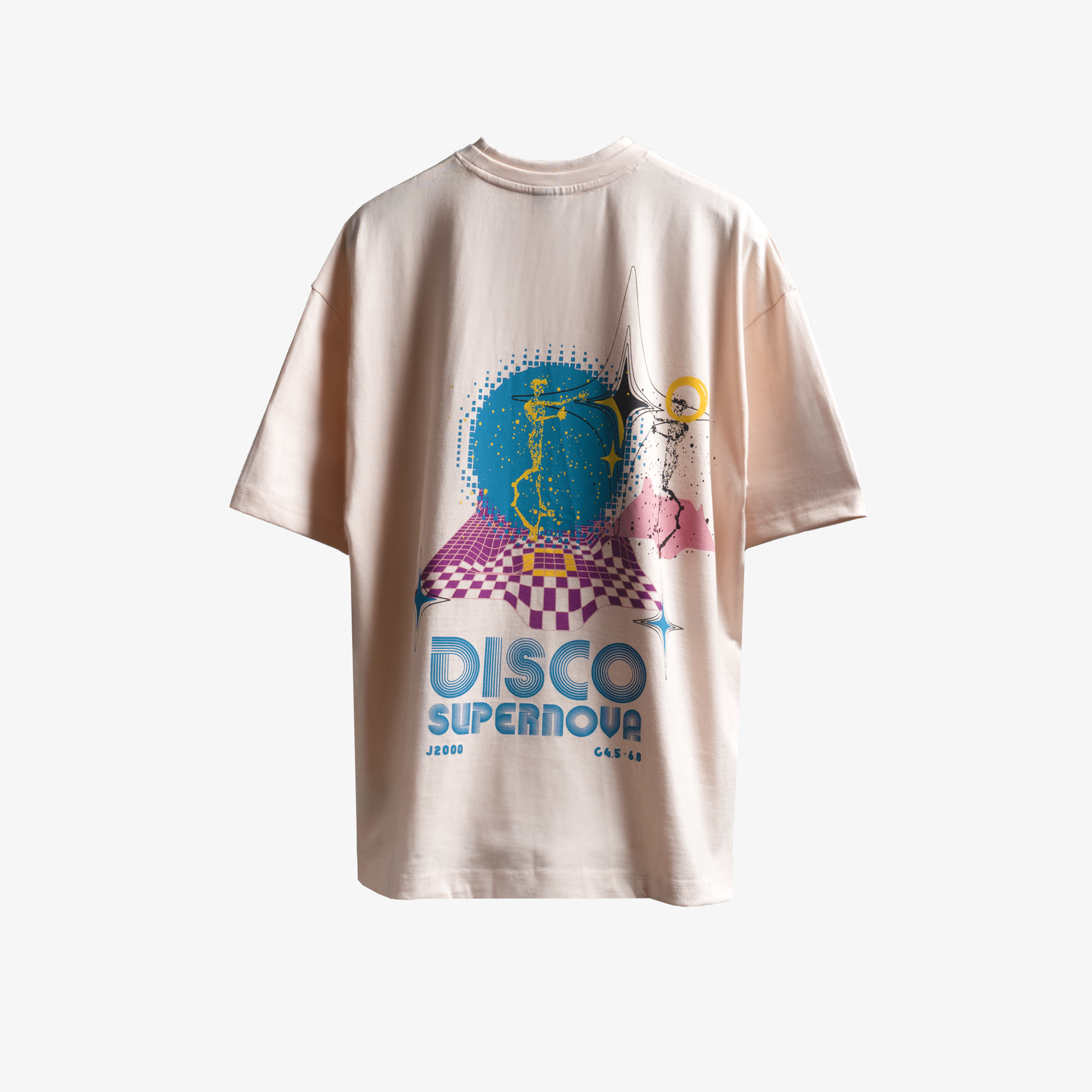 Superkicks | STARRY DISCO T-SHIRT  { PEACH