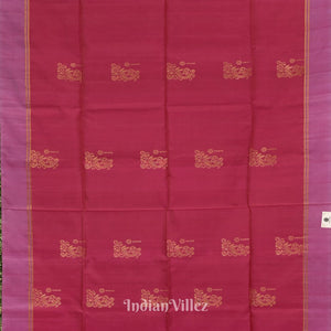 Rani Pink Pure Kanjivaram Soft Silk Saree