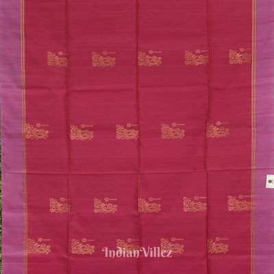 Rani Pink Pure Kanjivaram Soft Silk Saree