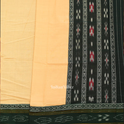 Green Cream  Maniabandha Sambalpuri Cotton Dress set & Dupatta