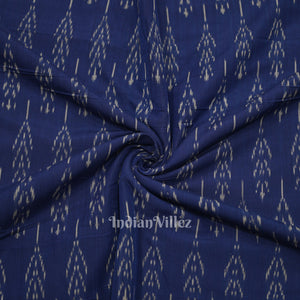 Blue Pochampally Ikat Cotton Fabric
