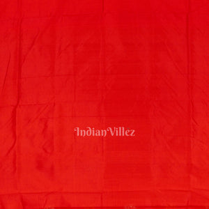Red With Kalash Design Bomkai Sambalpuri Silk Saree