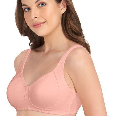 Cool Contour Non-padded Non-wired Support Bra - Impatiens-Pink