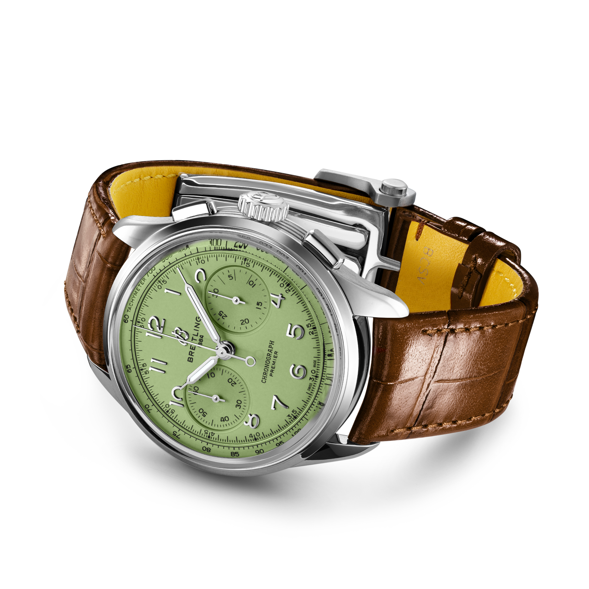 Breitling Premier B09 Chronograph Mint Green Dial Men 40mm