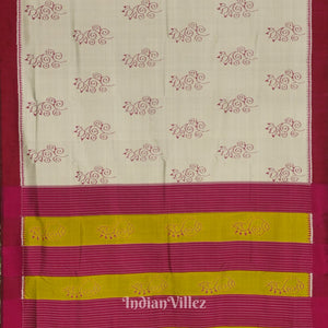 Silver Grey With Maroon Designer Odisha Ikat Contemporary Silk Saree