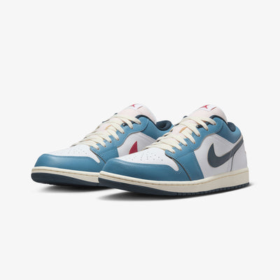 JORDAN | AIR JORDAN 1 LOW SE { WHITE/ARMORY NAVY-AEGEAN STORM