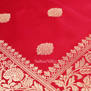 Exclusive Bridal Rose Pink Soft Pure Mashru Satin Silk Banarasi Saree