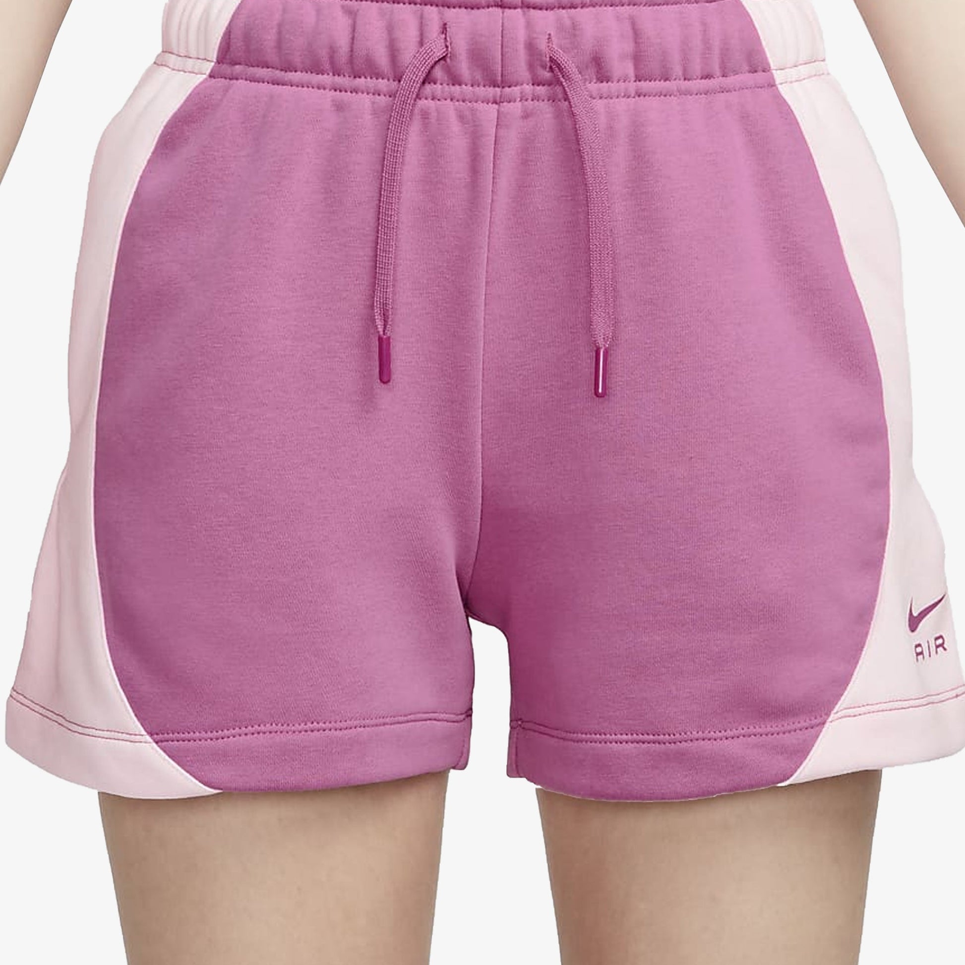 Nike | MID-RISE FLEECE SHORTS  { COSMIC FUCHSIA/PINK FOAM /COSMIC FUCHSIA