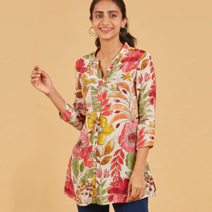 Multi Colour Floral Short Top
