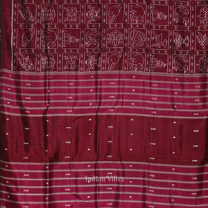 Wine Nabakothi Contemporary Designer Silk Saree