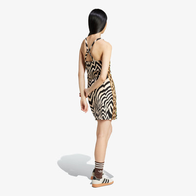 ADIDAS ORIGINALS | X FARM RIO 3-STRIPES MINI DRESS { CRYSTAL SAND
