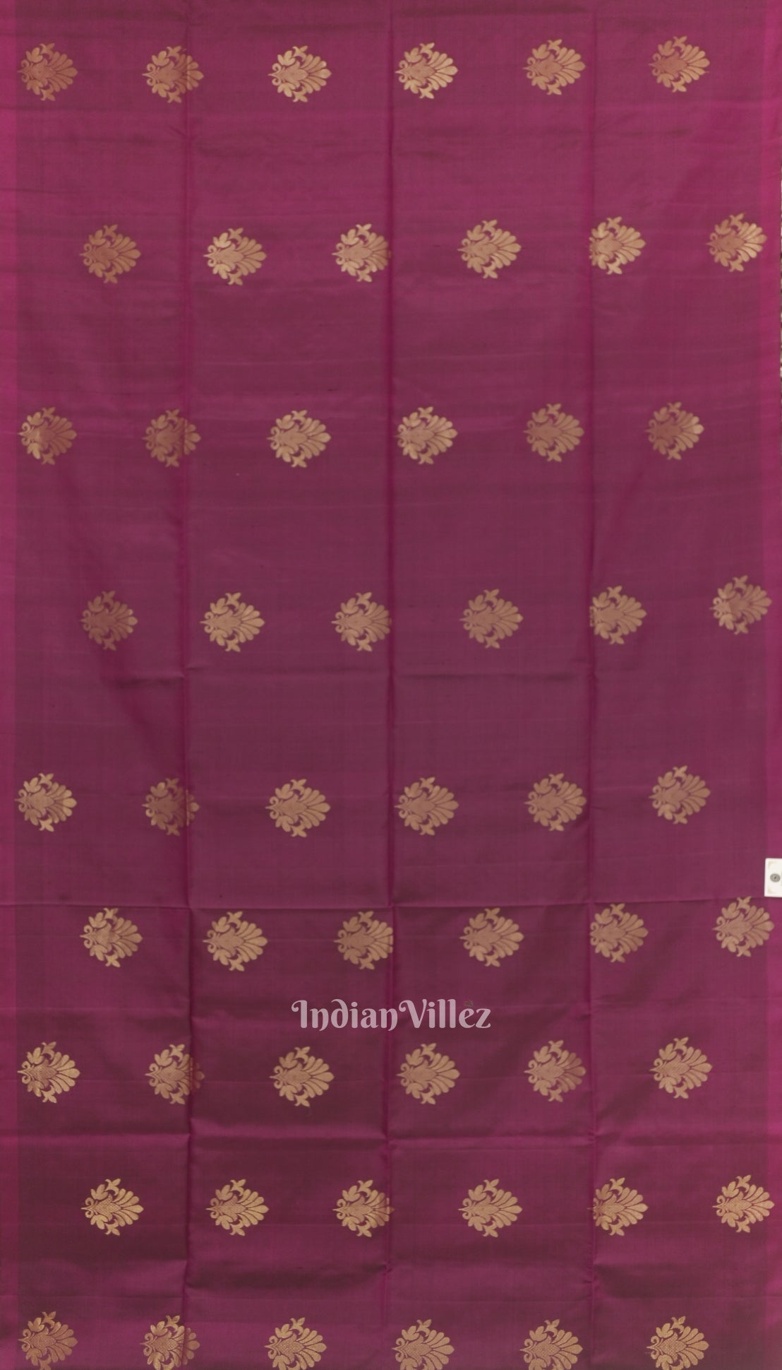 Maroon Golden Floral Design Pure Kanjivaram Soft Silk Saree