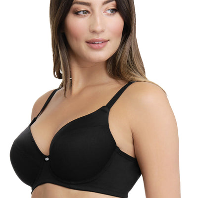Smooth Definition Padded Wired T-shirt Bra - Black
