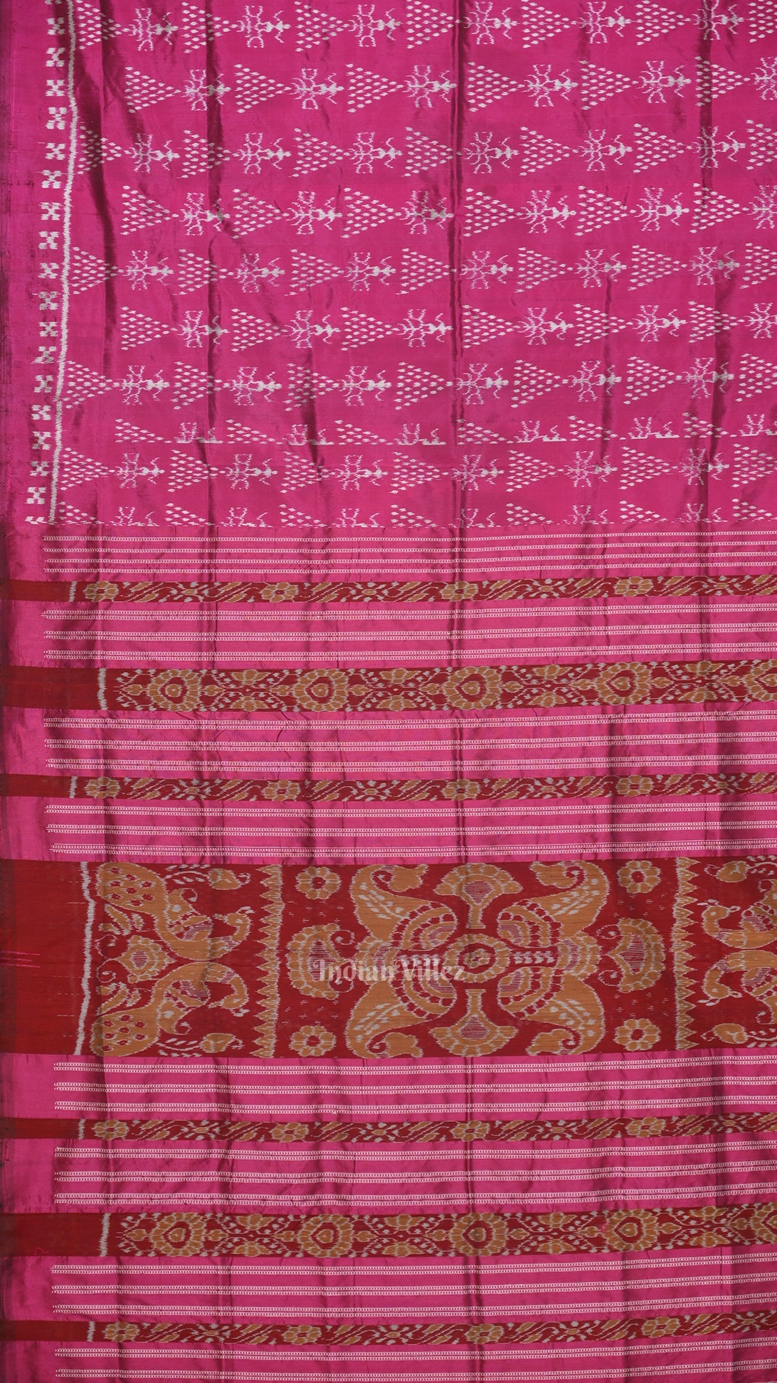 Mulberry Purple Tribal Jhoti Contemporary Odisha Handloom Silk Saree