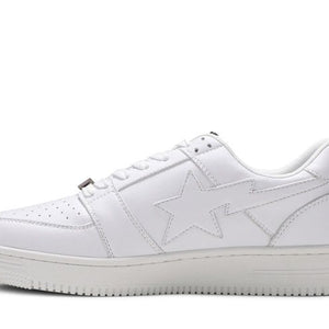 A Bathing Ape Bape Sta Low Patent White