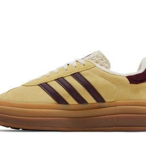 adidas Gazelle Bold Almost Yellow Maroon (Women's)