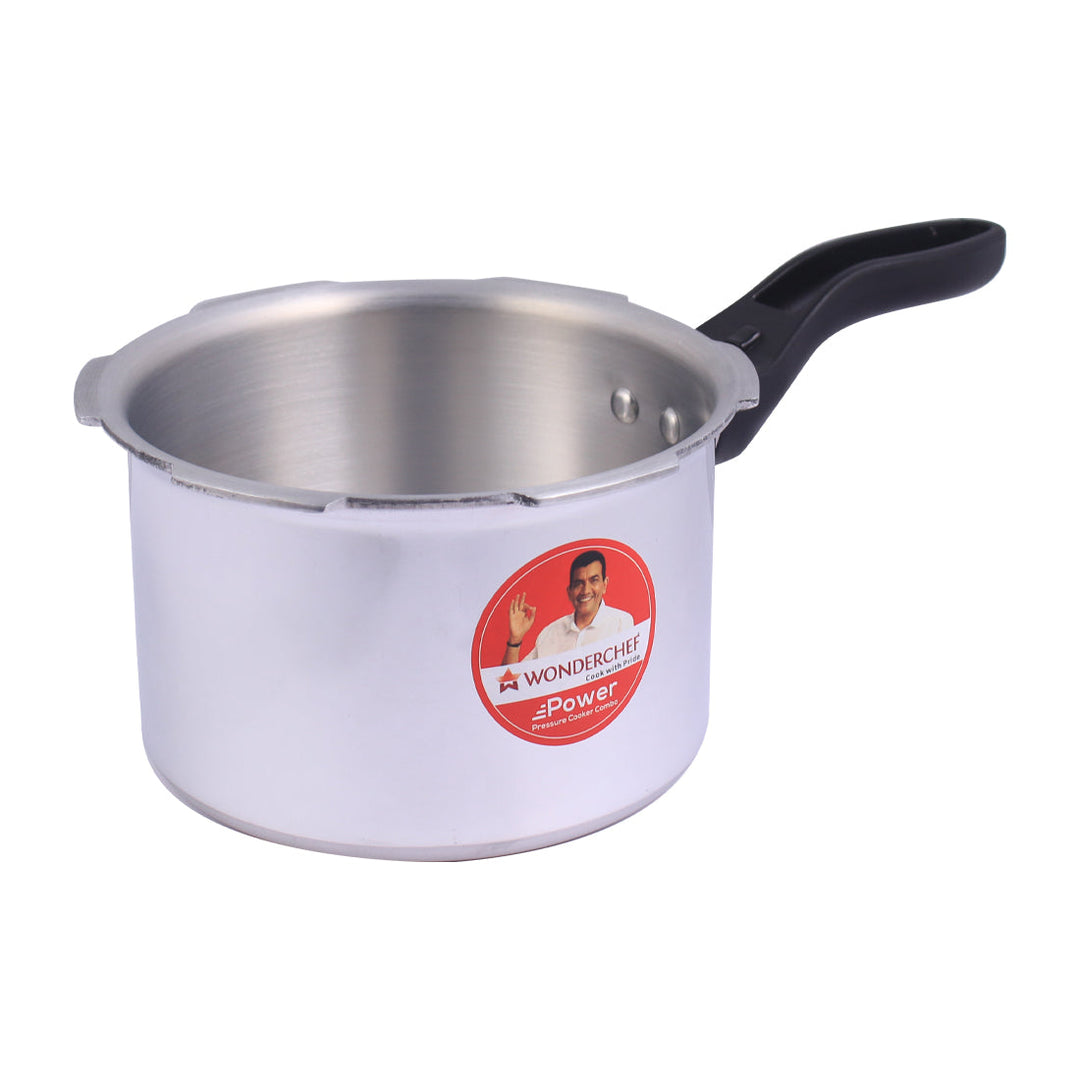 Power 2,3,5L Pressure Aluminium Cooker Combo.