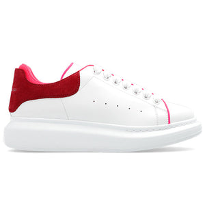 Alexander Mcqueen Oversized White Velvet Fuchia (Women'S)