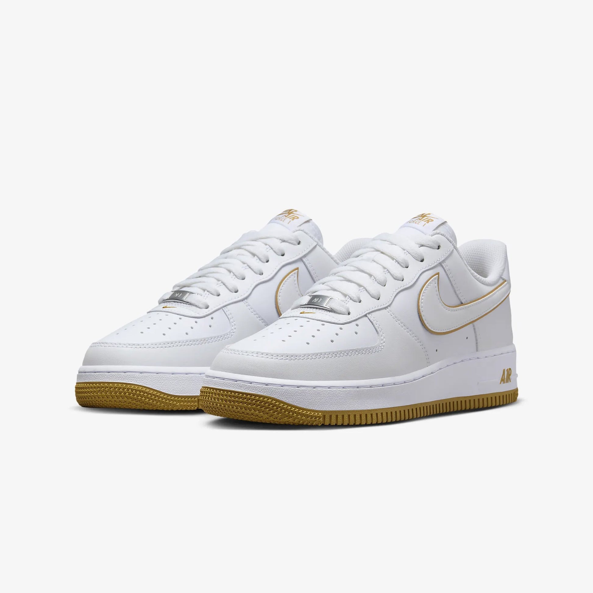 Nike | AIR FORCE 1 '07 { WHITE/WHITE-BRONZINE