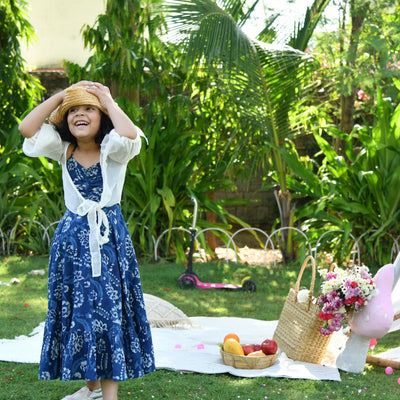 Blossom Handblock Cotton Dress