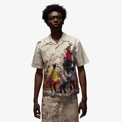 Jordan | AIR JORDAN CAMP SHIRT { OFF WHITE/MULTI