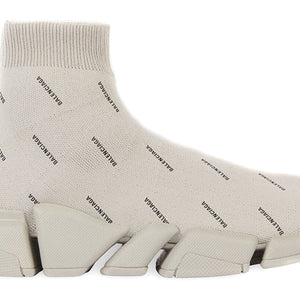 Balenciaga Speed Trainer 2.0 Allover Logo Beige (Women'S)