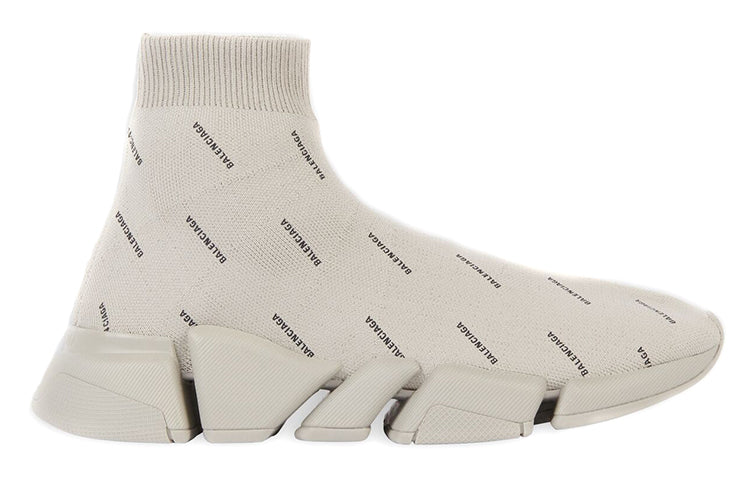 Balenciaga Speed Trainer 2.0 Allover Logo Beige (Women'S)