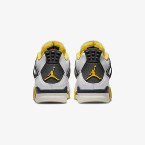 Jordan | AIR JORDAN 4 RETRO  { WHITE/COCONUT MILK-VIVID SULFUR