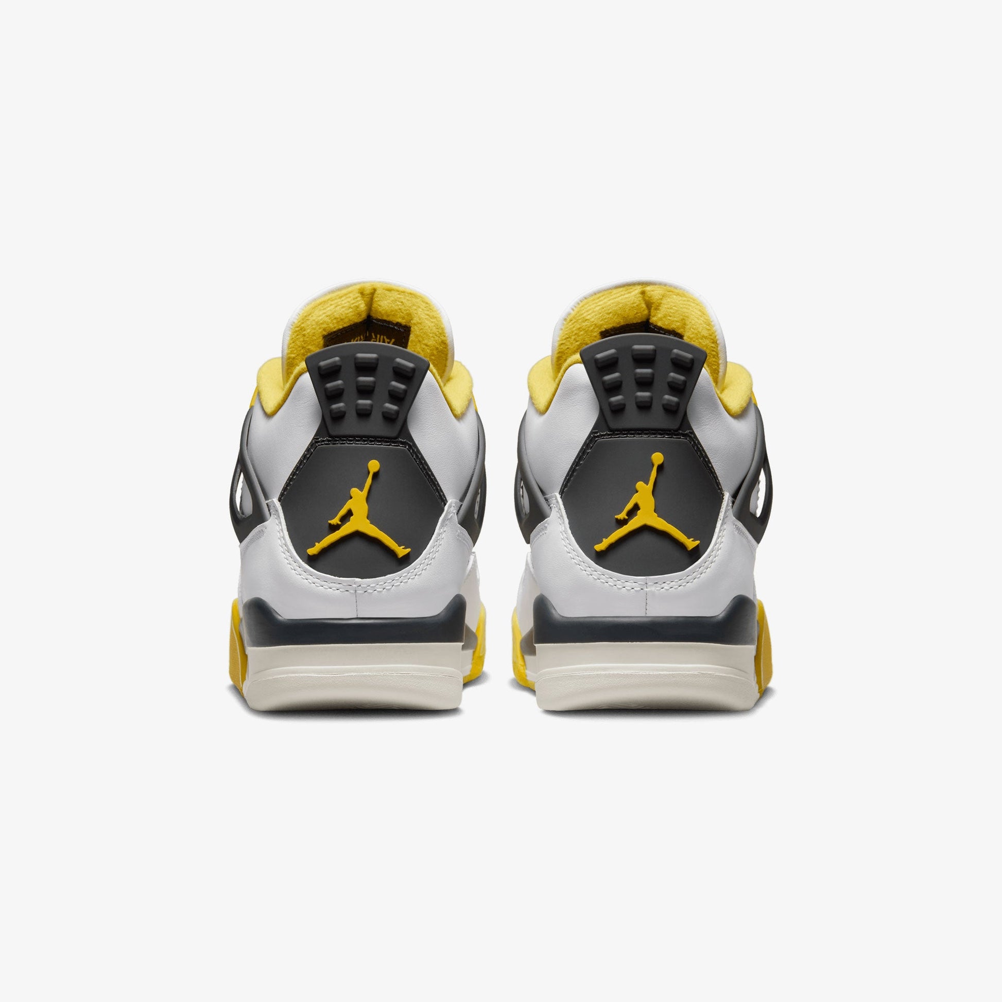 Jordan | AIR JORDAN 4 RETRO  { WHITE/COCONUT MILK-VIVID SULFUR