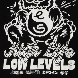 EDWIN | HIGH BEAR T-SHIRT { BLACK/WHITE