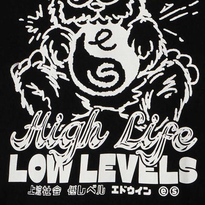 EDWIN | HIGH BEAR T-SHIRT { BLACK/WHITE