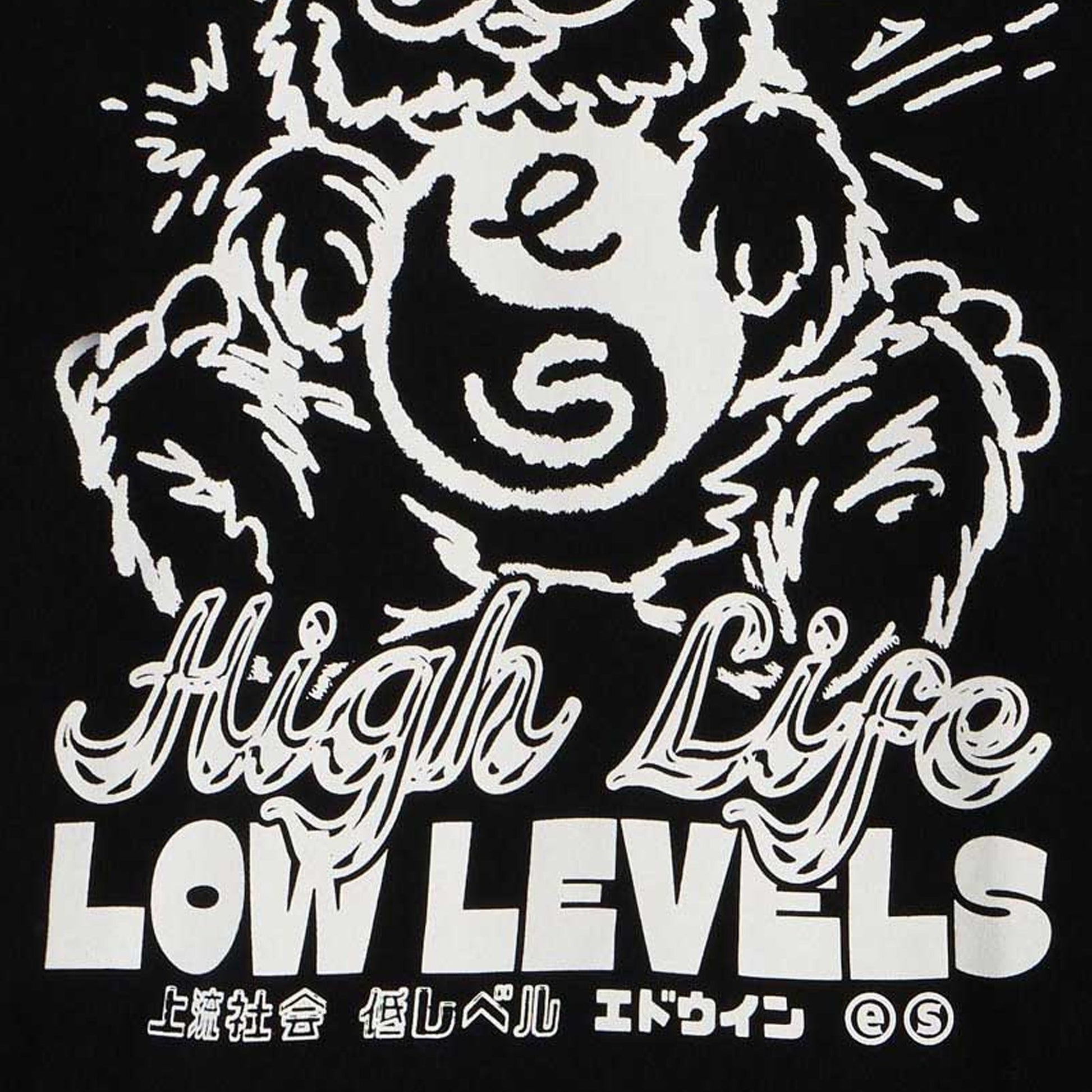 EDWIN | HIGH BEAR T-SHIRT { BLACK/WHITE