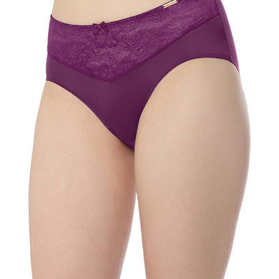 Elegant Lace Hipster Panty - Pickled Beet & Stucco