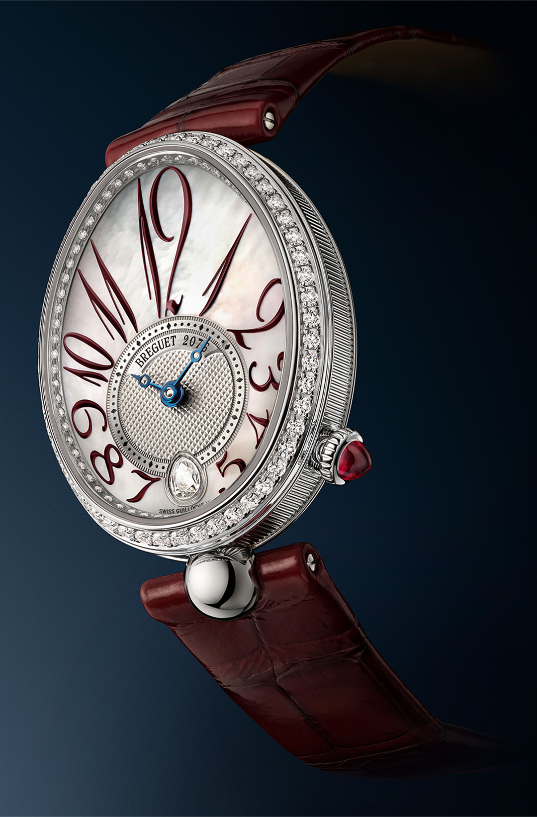 Breguet Reine De Naples Red Strap 36.50 mm for Women