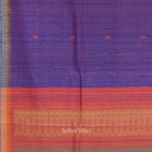 Purple Red Dual Tone Gopalpur Tussar Silk Saree