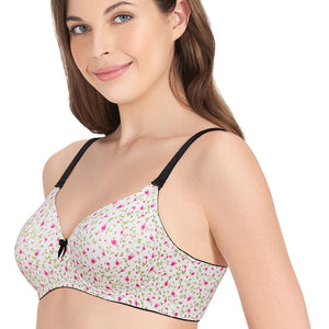 Smooth Dreams Padded Non-wired T-shirt Bra - Camelia Rose Pr