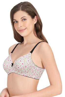 Smooth Dreams Padded Non-wired T-shirt Bra - Camelia Rose Pr